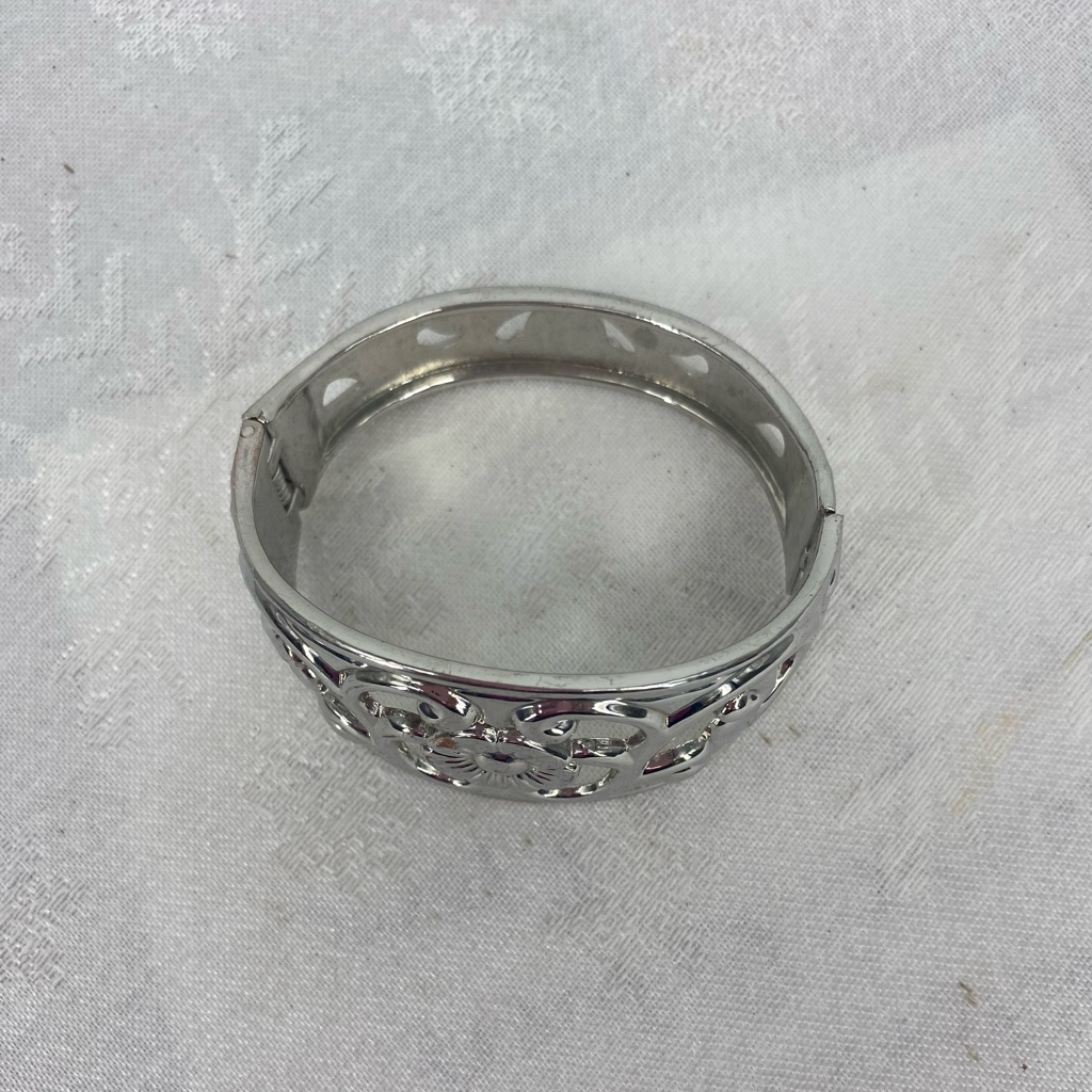 Silver Custom Bangle